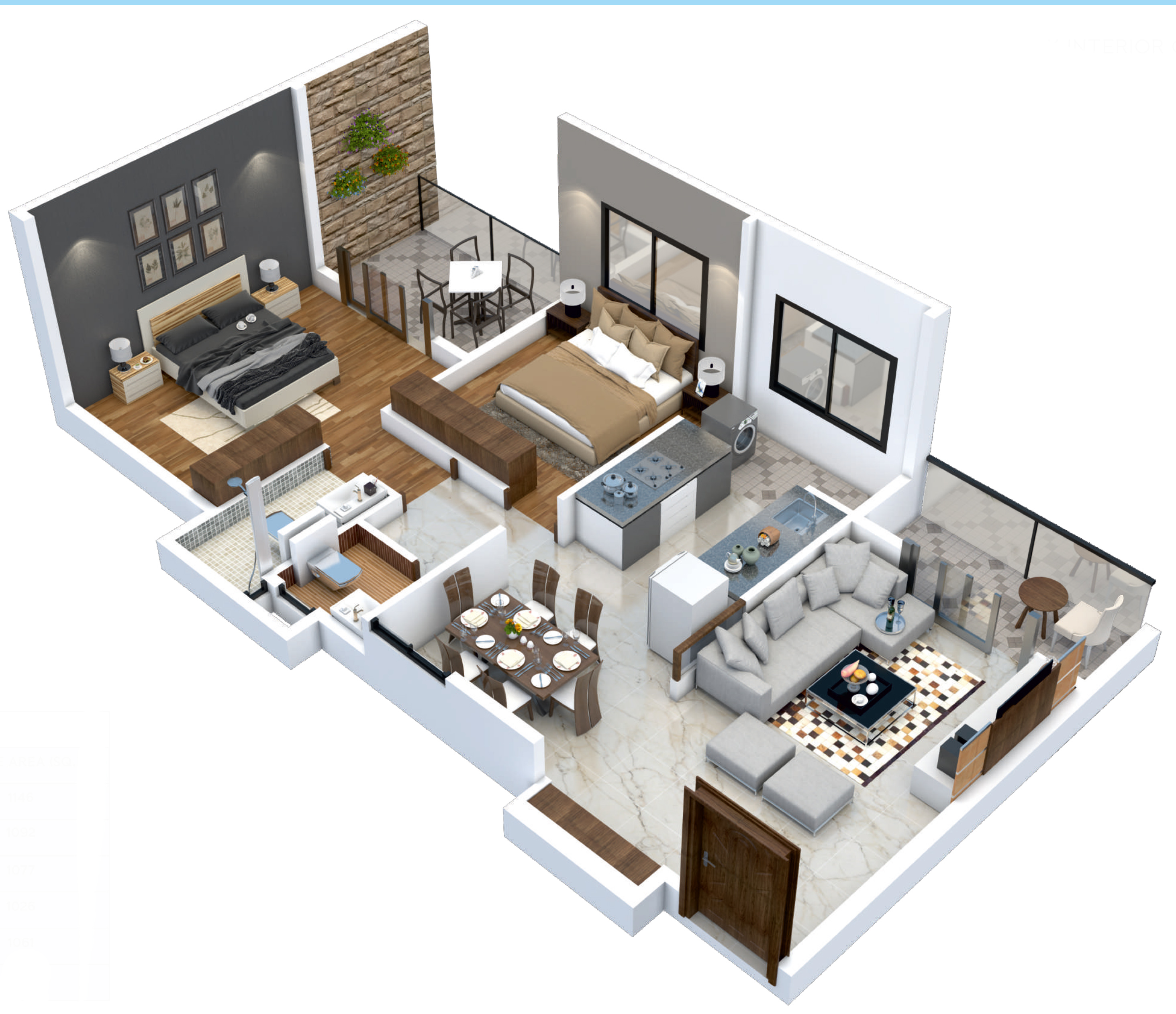 2 bhk interior